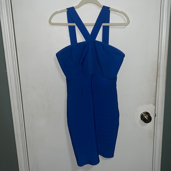 Blue elegant dress. Great for a night out! - Picture 1 of 5
